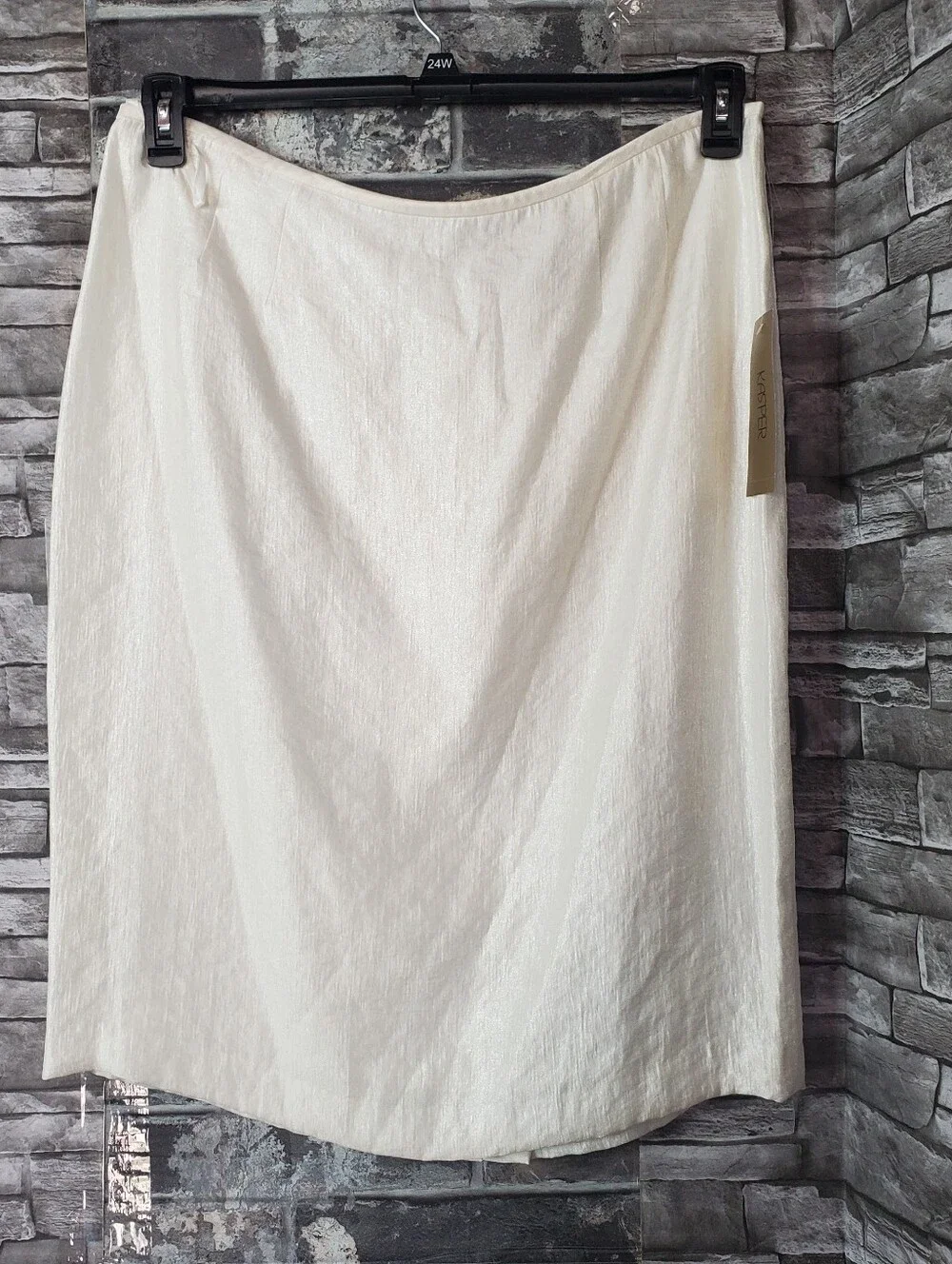 Kasper Elegant Cream Pencil Skirt Classic Workwear Office Career Formal Size 16